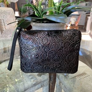 PATRICIA NASH CASSINI TOOLED COIN EMBOSSED WRISTLET! 🖤